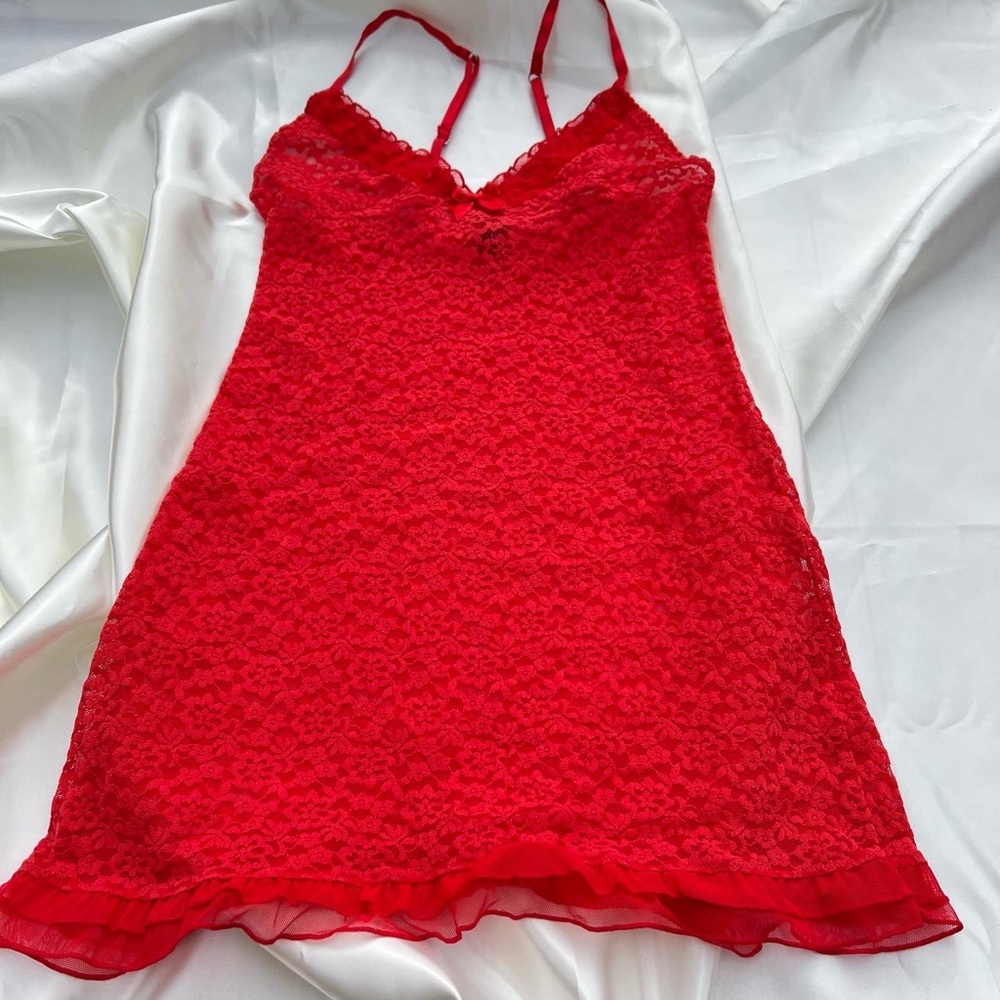 Victoria’s Secret red lace babydoll size small